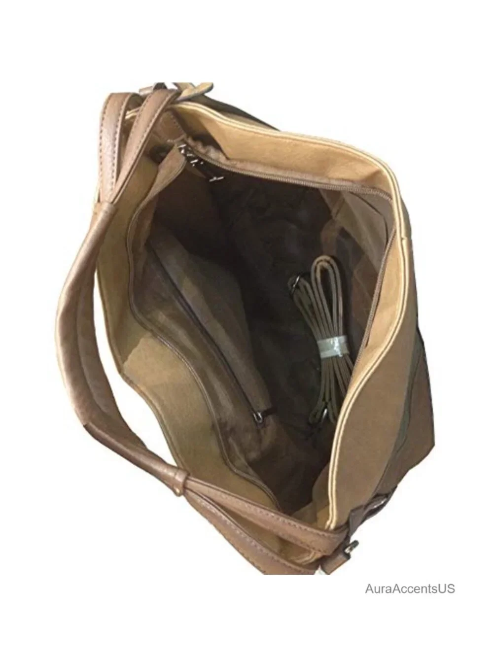 Patchwork Leather Hobo Bag Multicolor Shoulder Handbag with Strap